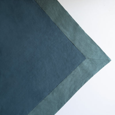 Bordered Linen Tablecloth