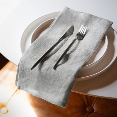 Smooth Linen 12" Lunch Napkin Set