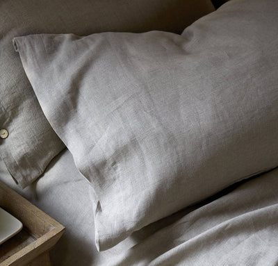 Smooth Simple Linen Pillowcase (Ready to Ship)