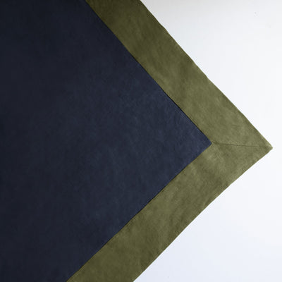 Bordered Linen Tablecloth