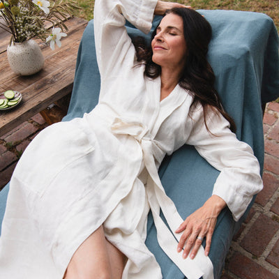 St. Barts Linen Robe