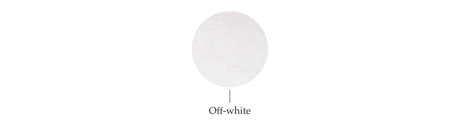 An off-white myriad of fabric